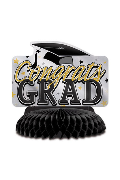 8 3/4" Graduation Centerpiece Black/Gold