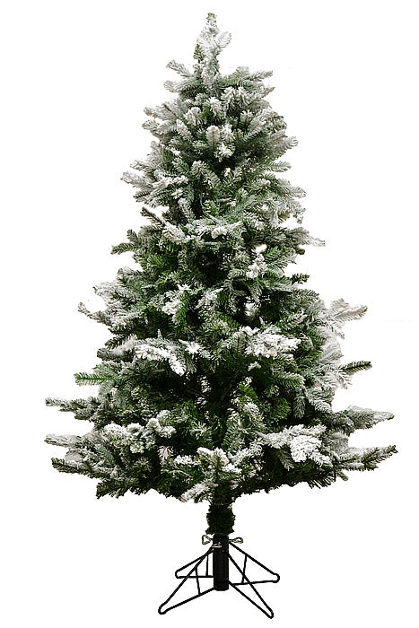 5Ft Led Snow Tip Aspen Tree Green/White/Clear Brite