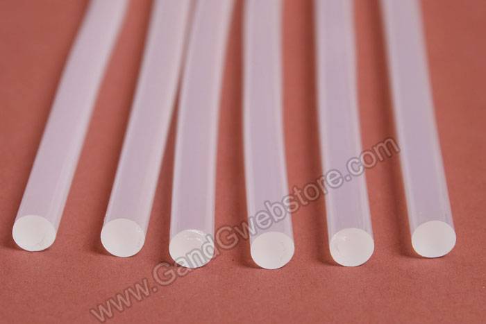 7.4mm X 8" Small Silicone Glue Stick Clear Pkg/4lb