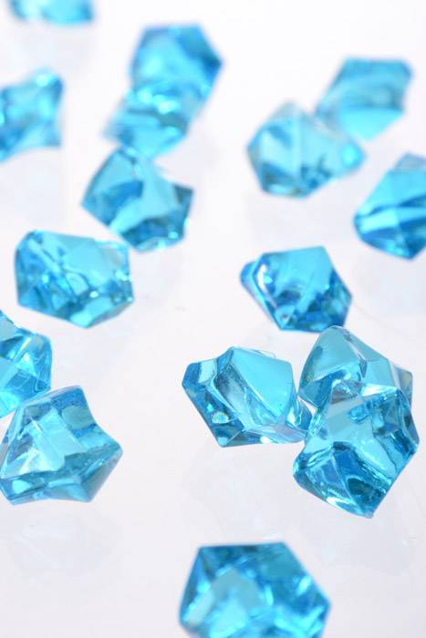 Large Acrylic Cube Turquoise Pkg/1lb