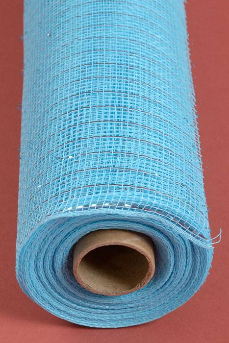 21" X 10yds Polyproplene Plastic Mesh Baby Blue/turquoise