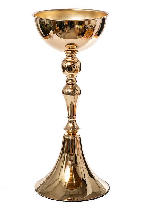 24" Metal Bouquet Stand Gold