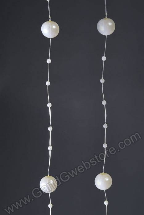 3mm/12mm X 45yds Pearl Garland Ivory