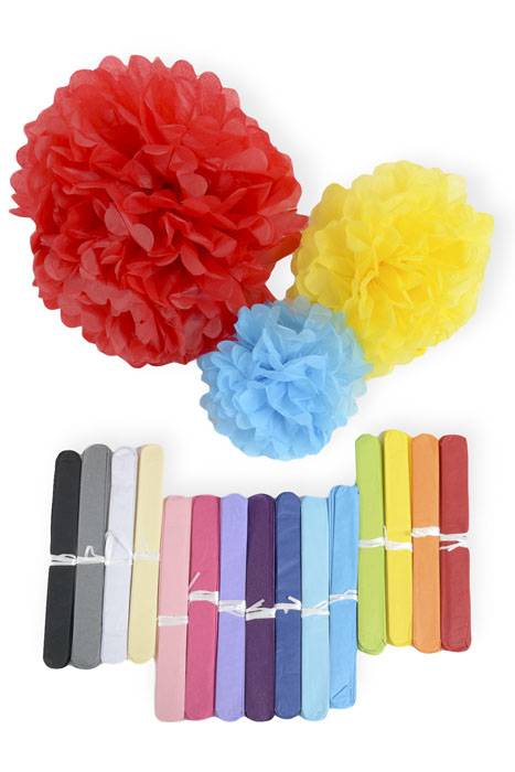 12&quot; Tissue Paper Pom Pom Flower Ball