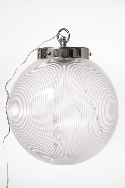 10" Borealis Ball Lighted Led Clear/Warm White