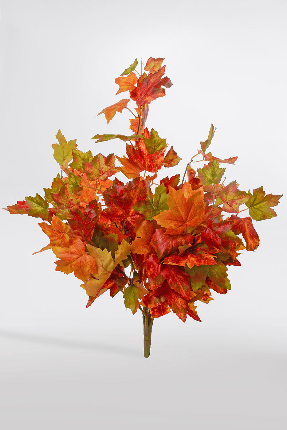 24" Maple Leaf Hanging Bush Orange