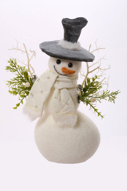 12" X 9" Snowman White