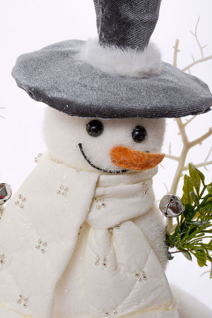 12" X 9" Snowman White