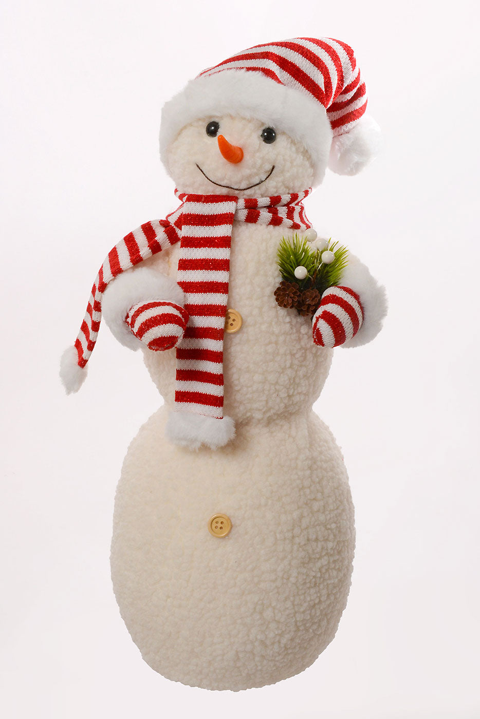 23" X 7.5" Snowman Cream/Red