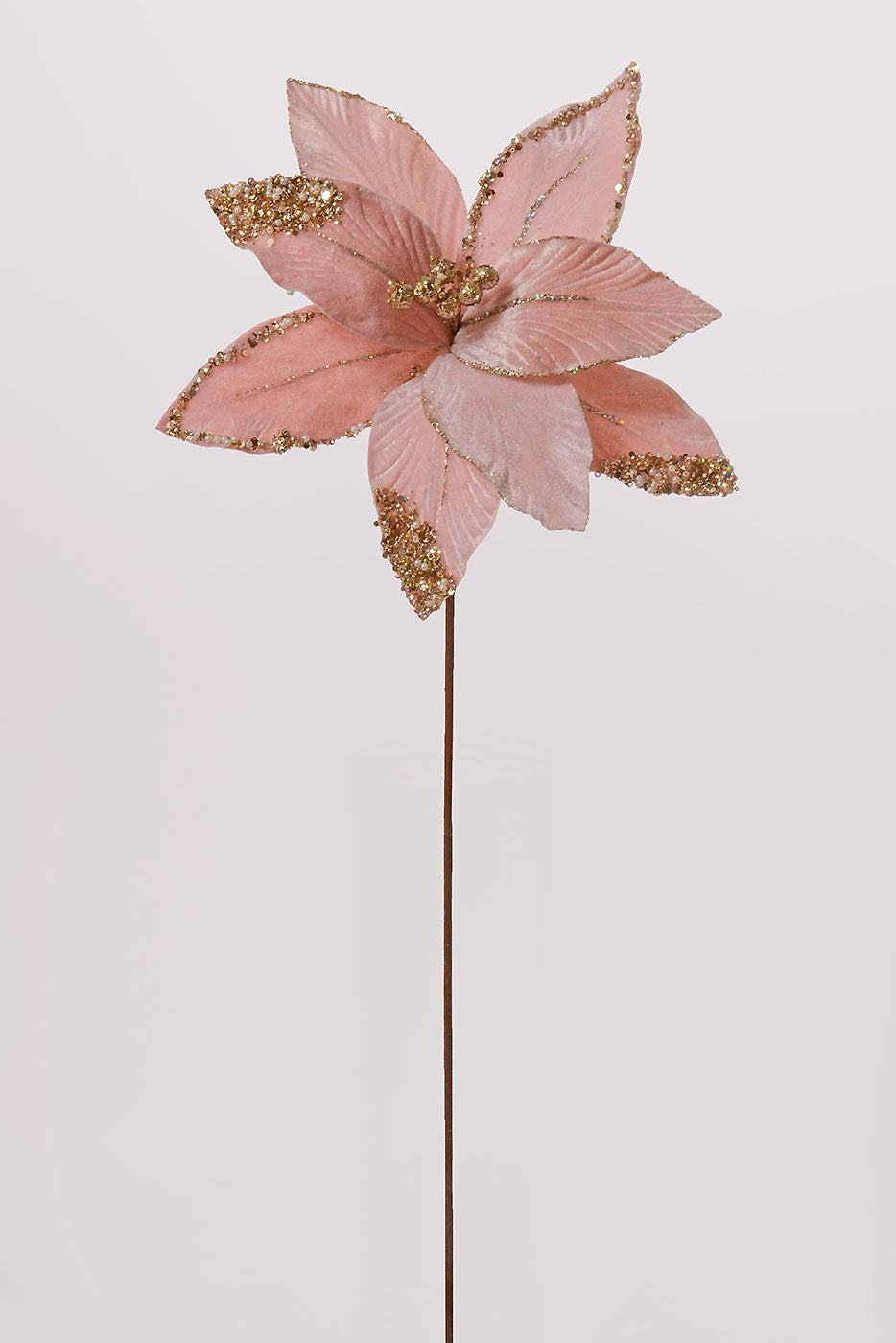 26" Poinsettia Stem Pink
