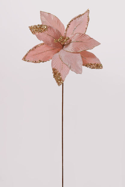 26" Poinsettia Stem Pink
