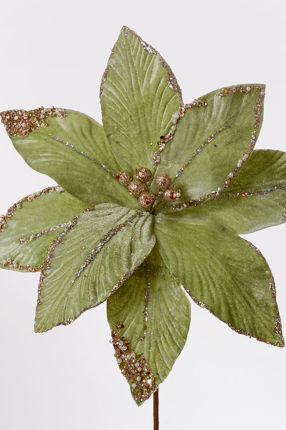 26" Poinsettia Stem Mint