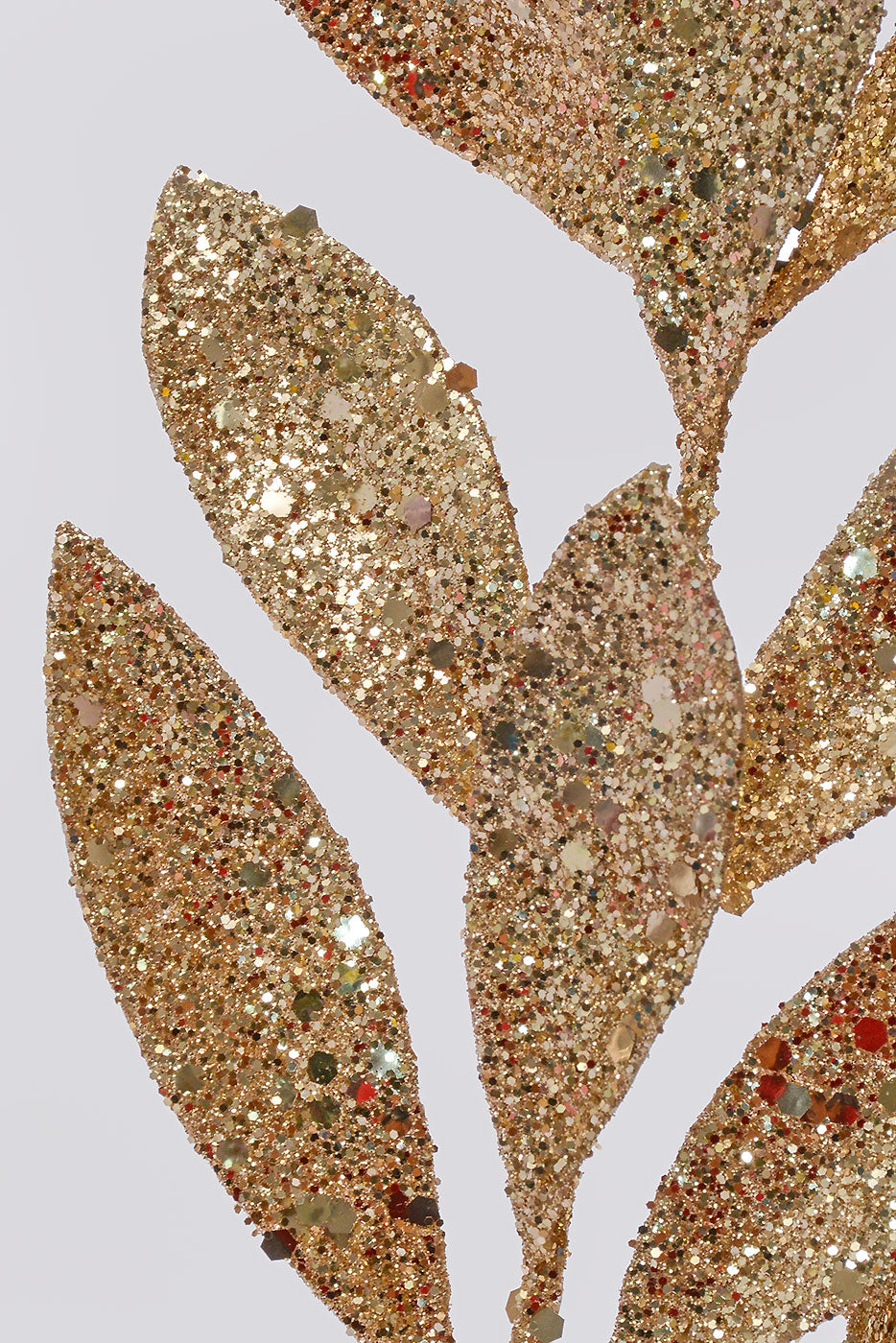 20" Sequin Glitter Laurel Spray Champagne