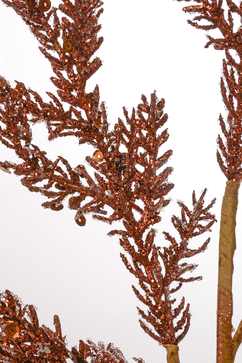 26" Sequin Mini Spruce Spray Brown