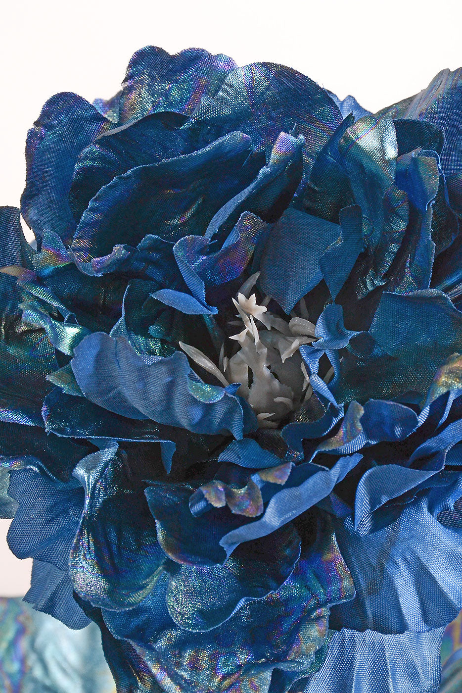 27" Pearlized Peony Spray Blue