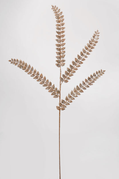 32" Sequin Fern Spray Champagne/Silver