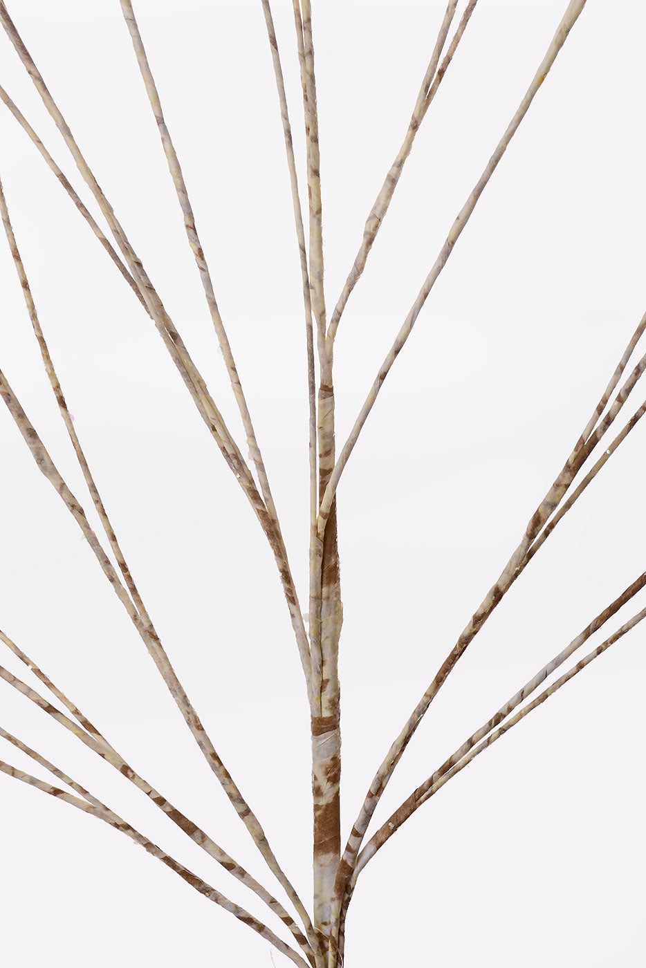 46" Iced Glitter Birch Spray Cream/Brown