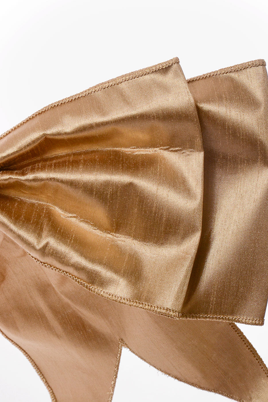 6&quot; x  24&quot; Metallic Organza Bow Champagne