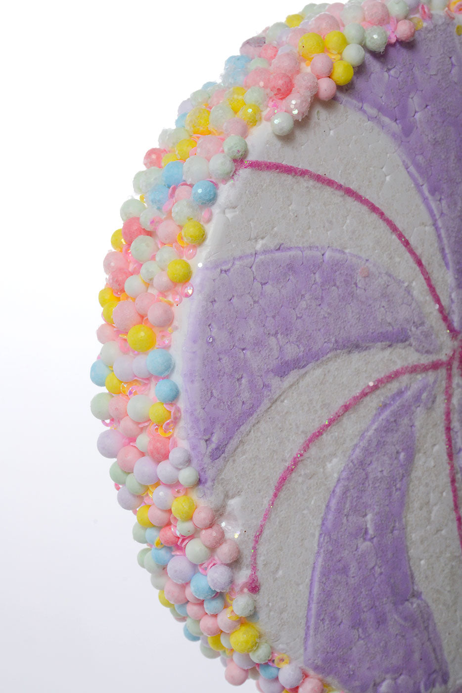 15" Lollipop Lavender/White