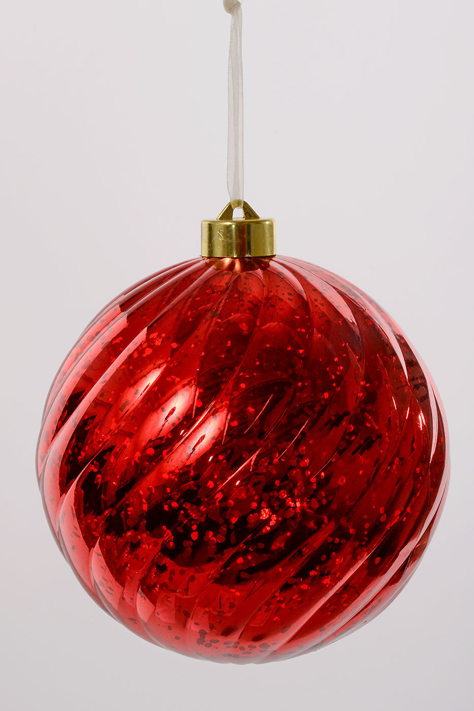 6" Ball Ornament Red