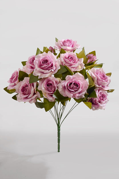 20&quot; Silk Rose Bush Lavender