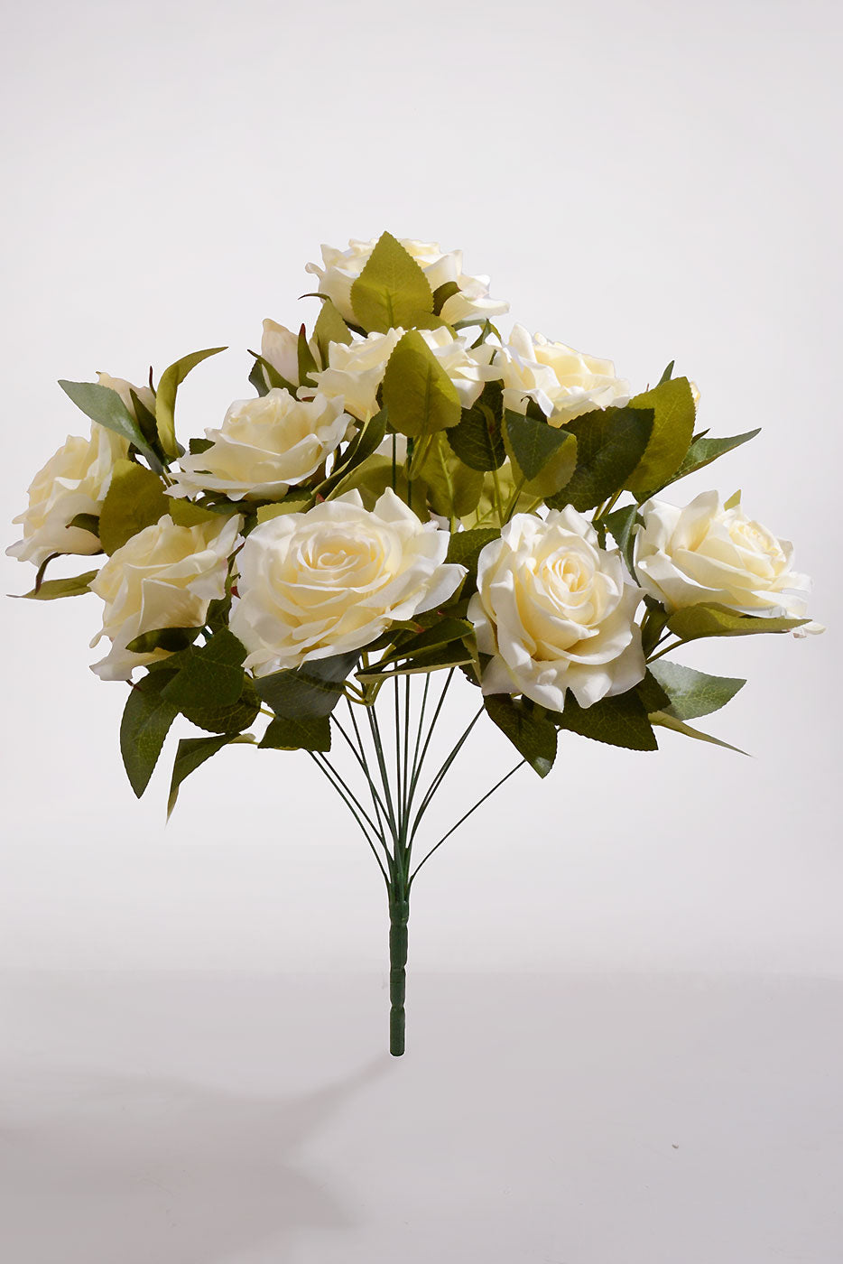 20" Silk Rose Bush Cream