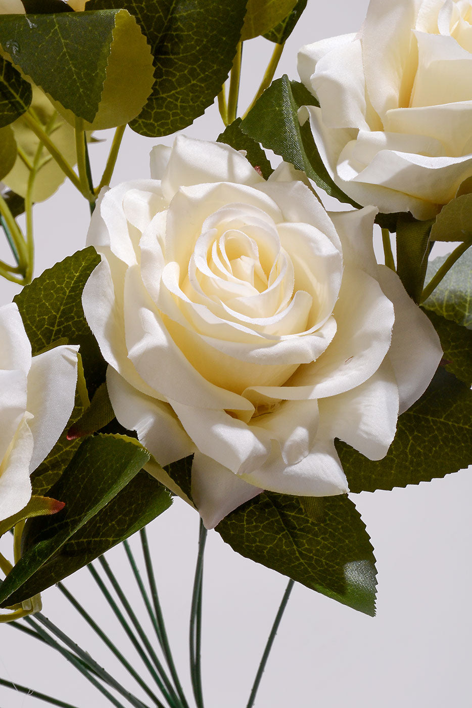 20" Silk Rose Bush Cream