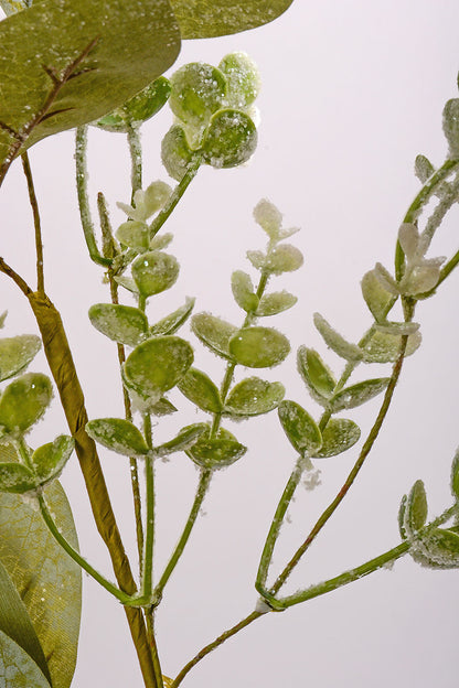 30" Ice Leaf &amp; Berry Spray White/Green