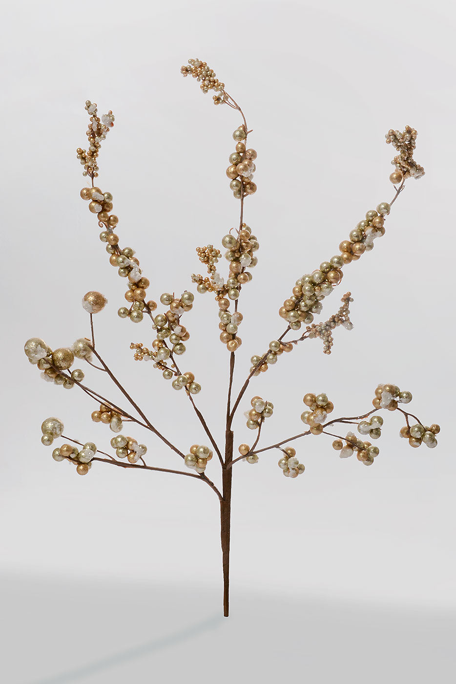 18" Frosted Iced Dew  Berry Spray Platinum Champagne