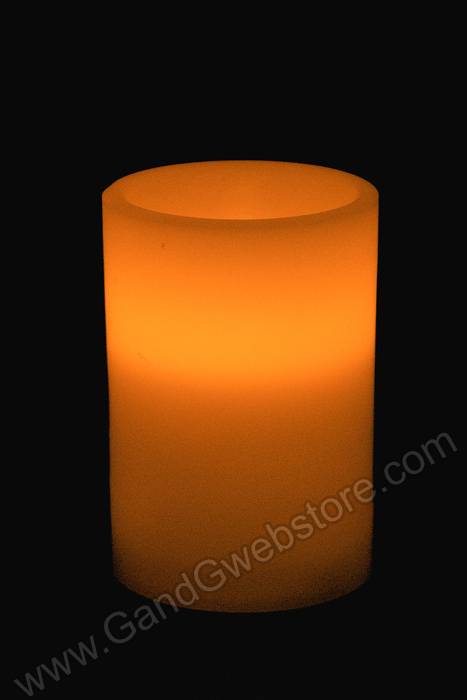 3.75" Flameless Candle White