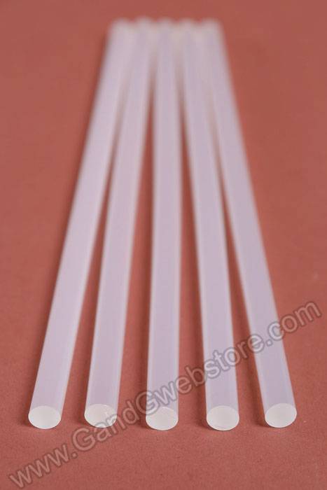 7.4mm X 8" Small Silicone Glue Stick Clear Pkg/1lb
