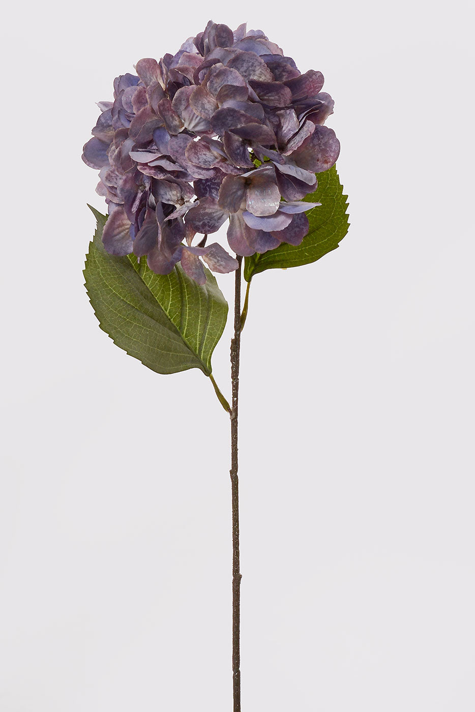 24" Antique Metallic Hydrangea Spray Lavender