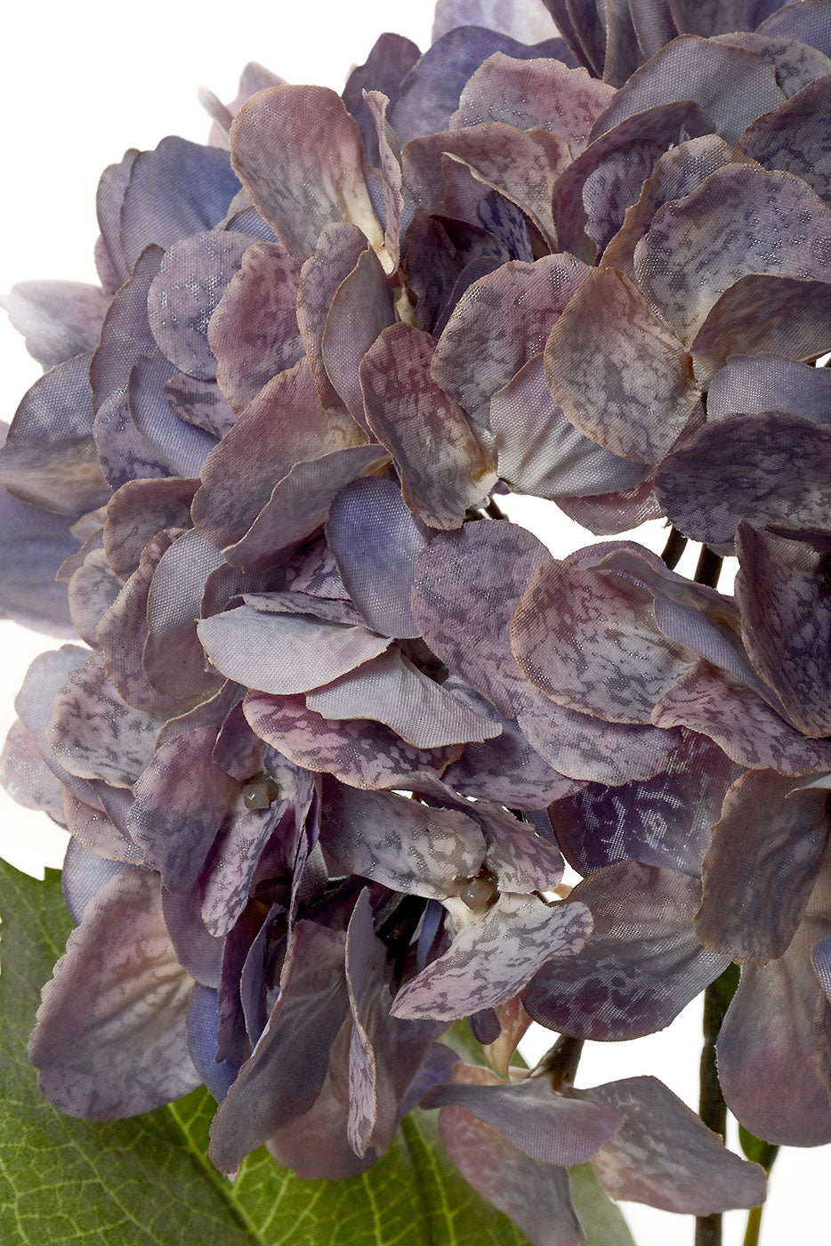 24" Antique Metallic Hydrangea Spray Lavender