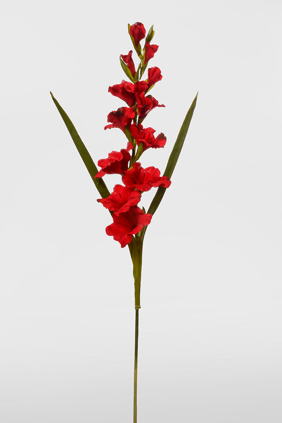 36" Silk Gladiolus Red