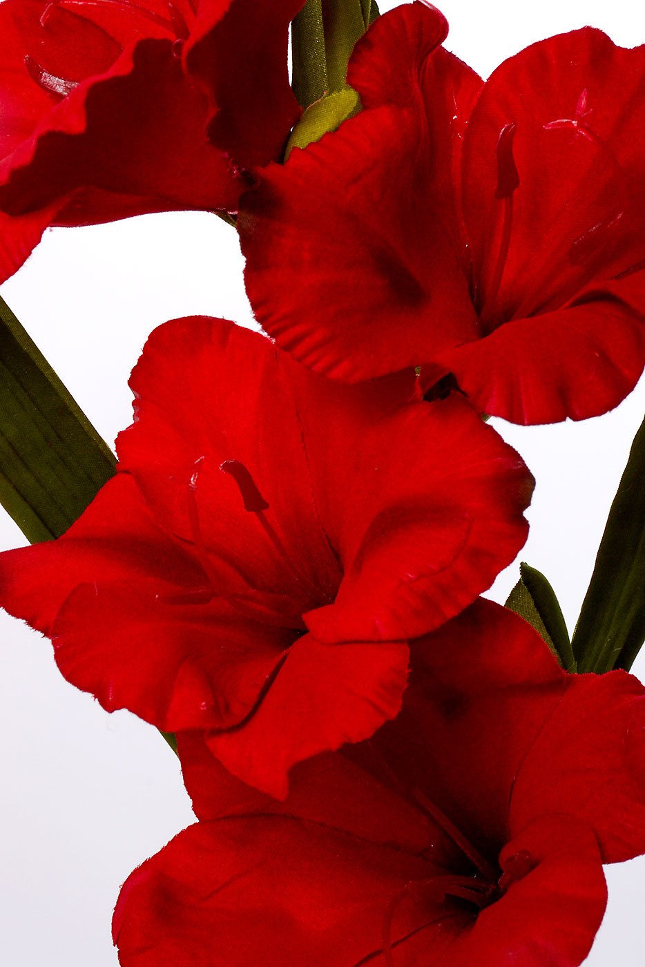 36" Silk Gladiolus Red