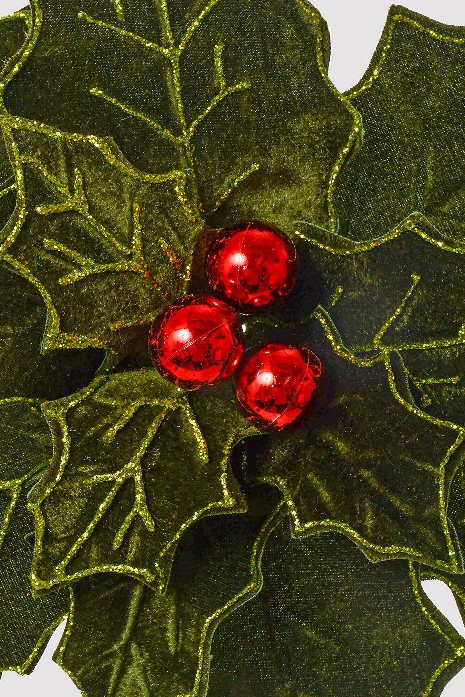 25" Royalty Poinsettia Stem Green/Red