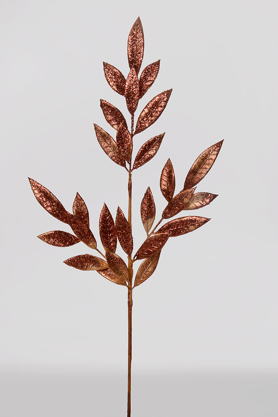 25" Glitter Mica Laurel Spray Copper