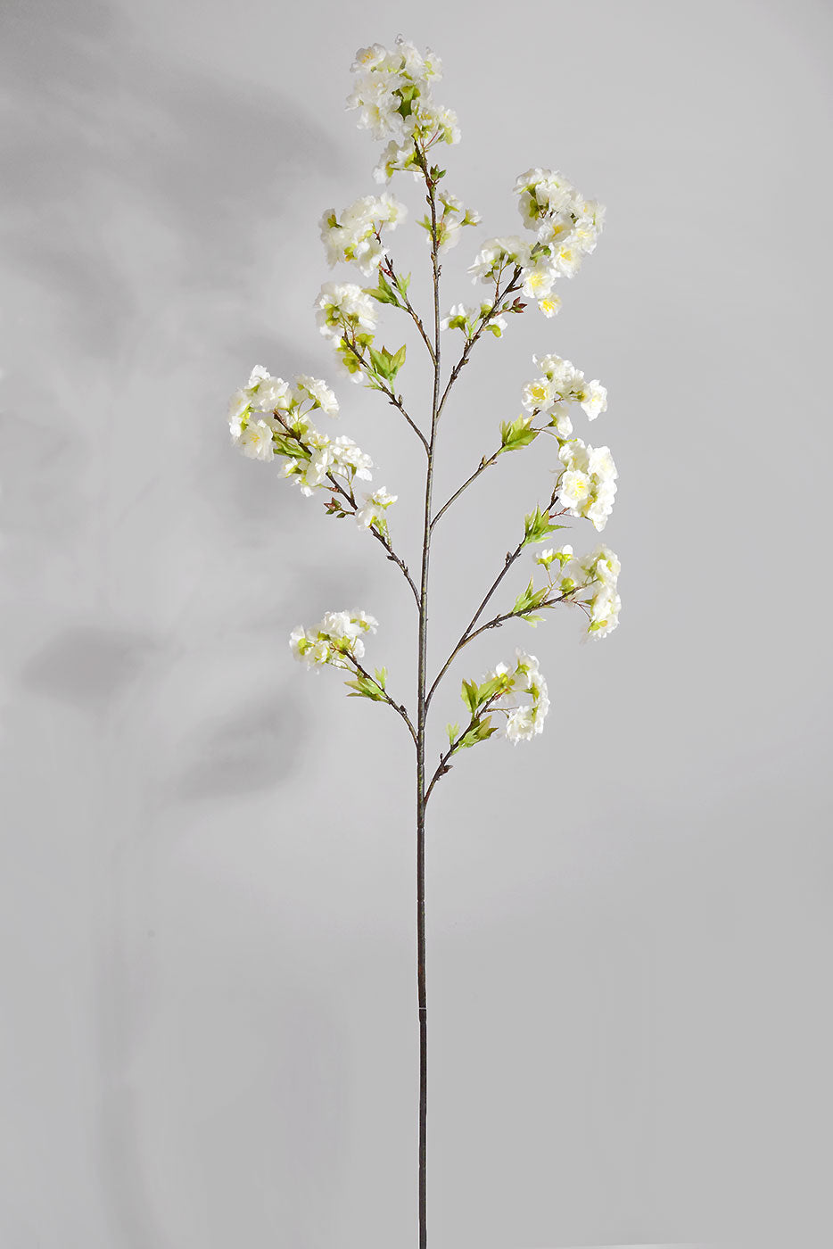 49" Silk Cherry Blossom Spray White