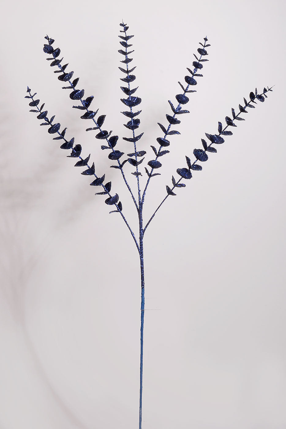 33&quot; Glitter Eucalyptus Stem Midnight Blue
