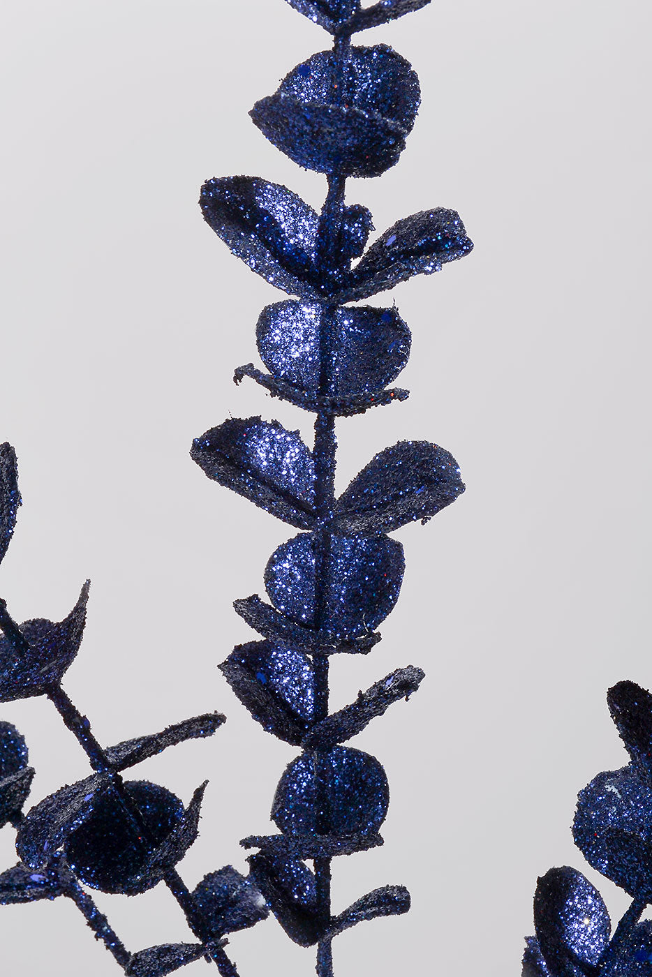 33&quot; Glitter Eucalyptus Stem Midnight Blue