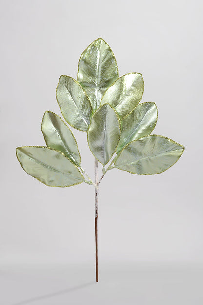 24" Magnolia Leaf Spray Green