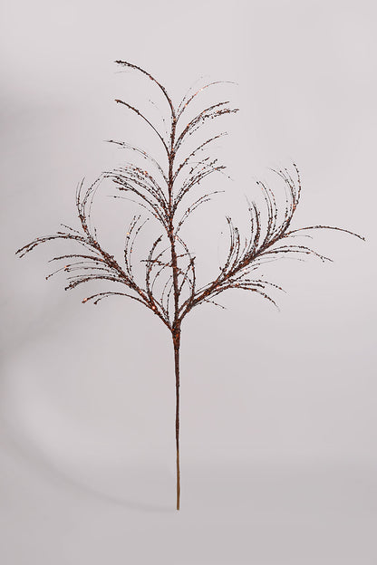 33" Glitter Sequin Pampas Grass Spray Chocolate