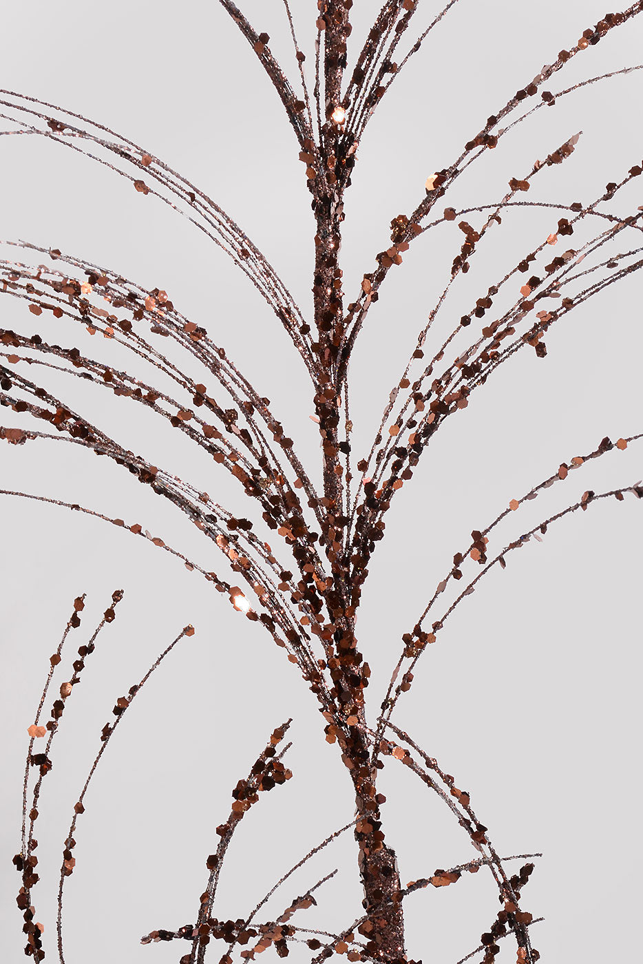 33" Glitter Sequin Pampas Grass Spray Chocolate