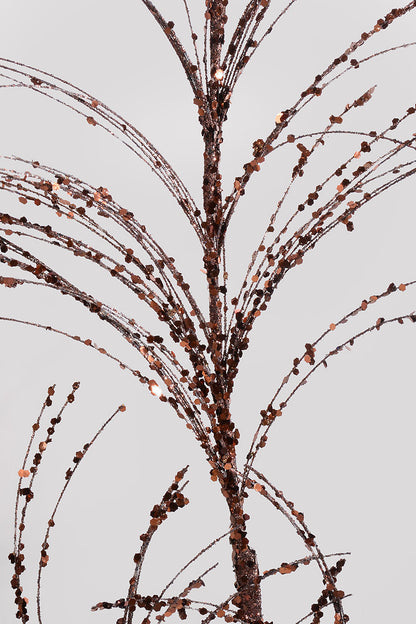 33" Glitter Sequin Pampas Grass Spray Chocolate