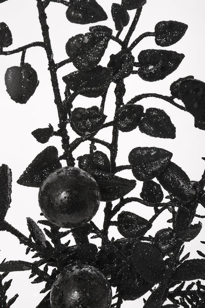 18" Ball Berry Spray Black