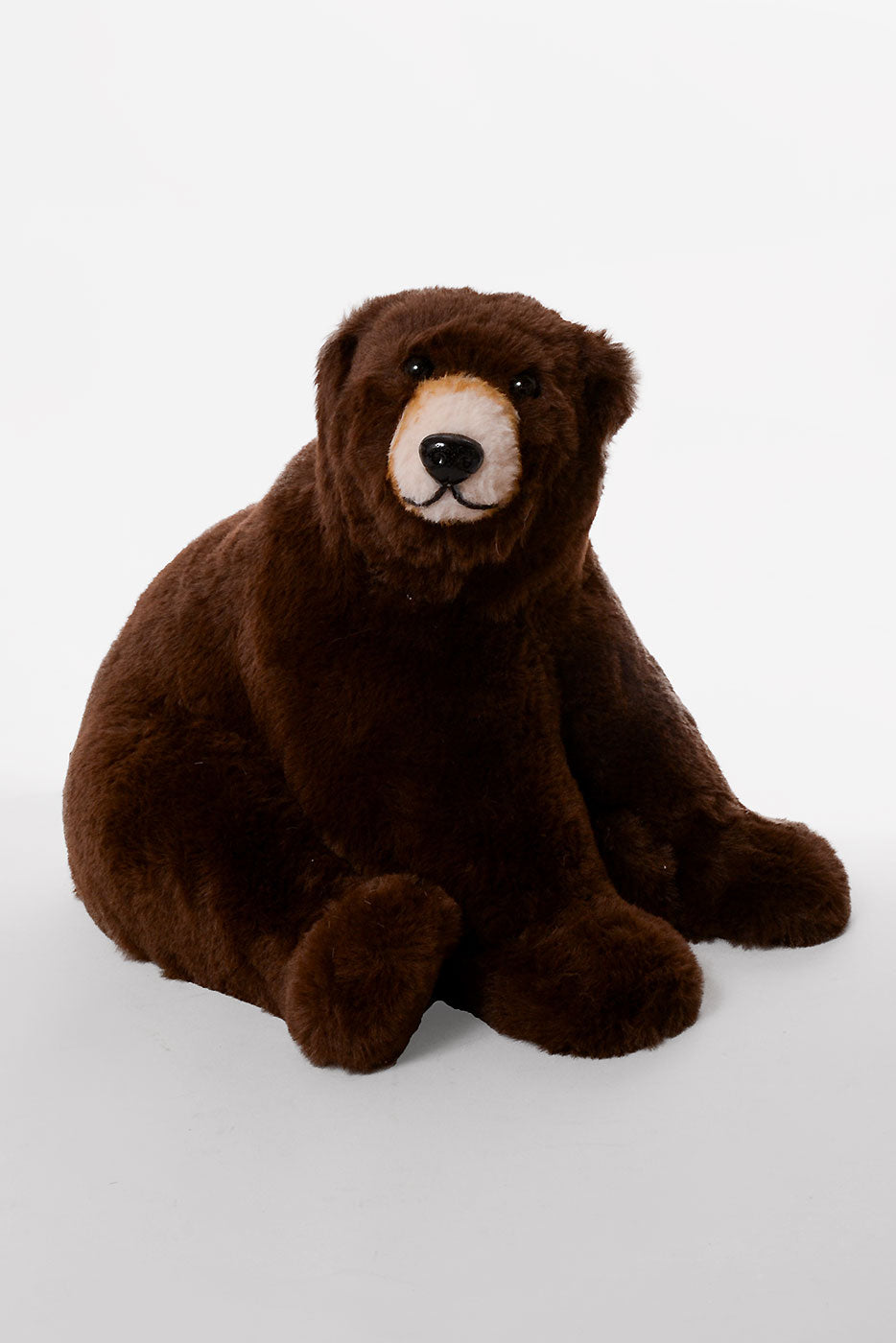 13.5" X 12" Sitting Bear Brown