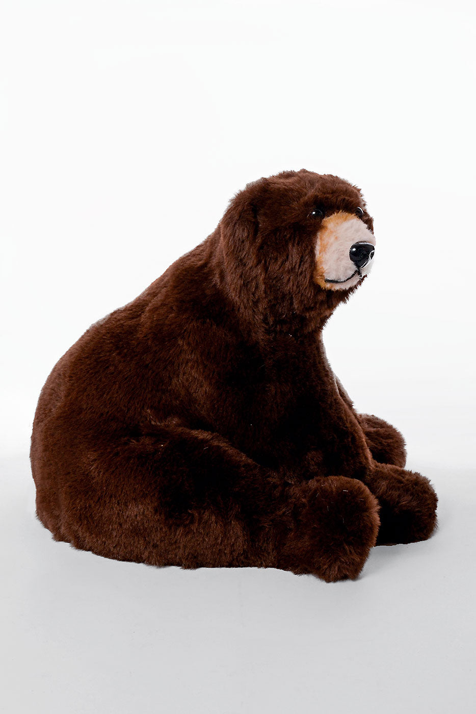 13.5" X 12" Sitting Bear Brown