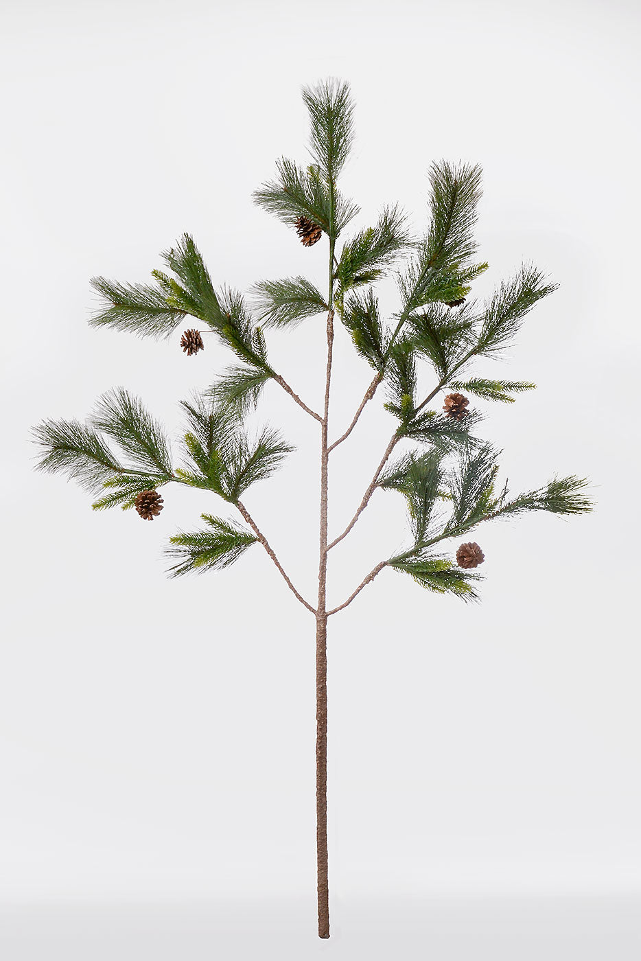 63" Artificial Bristol Mixed Pine Branch Two Tone Green