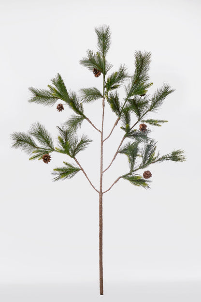 63" Artificial Bristol Mixed Pine Branch Two Tone Green