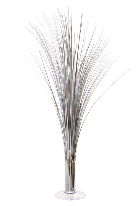 19" Metallic Spray Centerpiece Silver